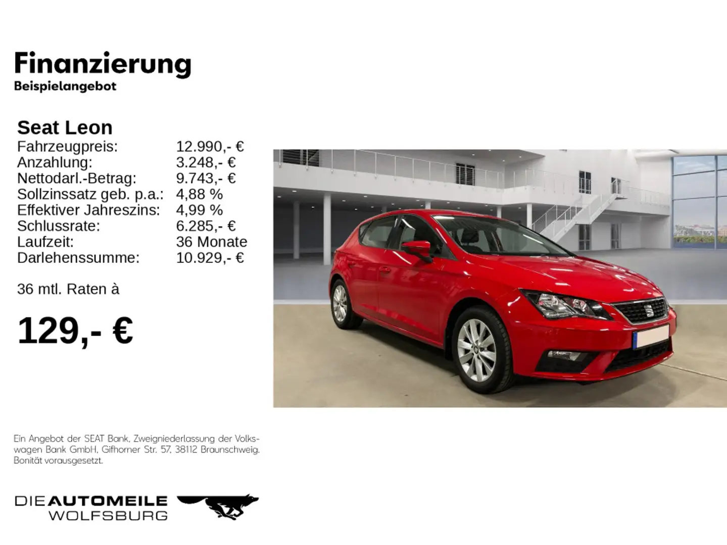 SEAT Leon 1.5 TGI Style SITZHZ/CLIMATR/PDC Roşu - 2