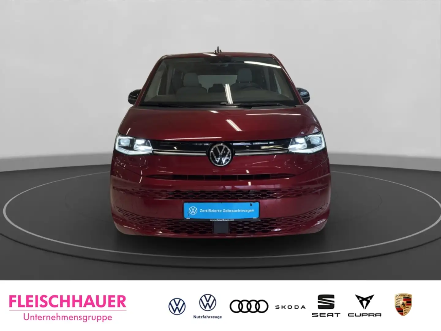 Volkswagen T7 Multivan Life 2.0 TDI Matrix+Navi+Pano+Kamera+7-Sitzer Roşu - 2