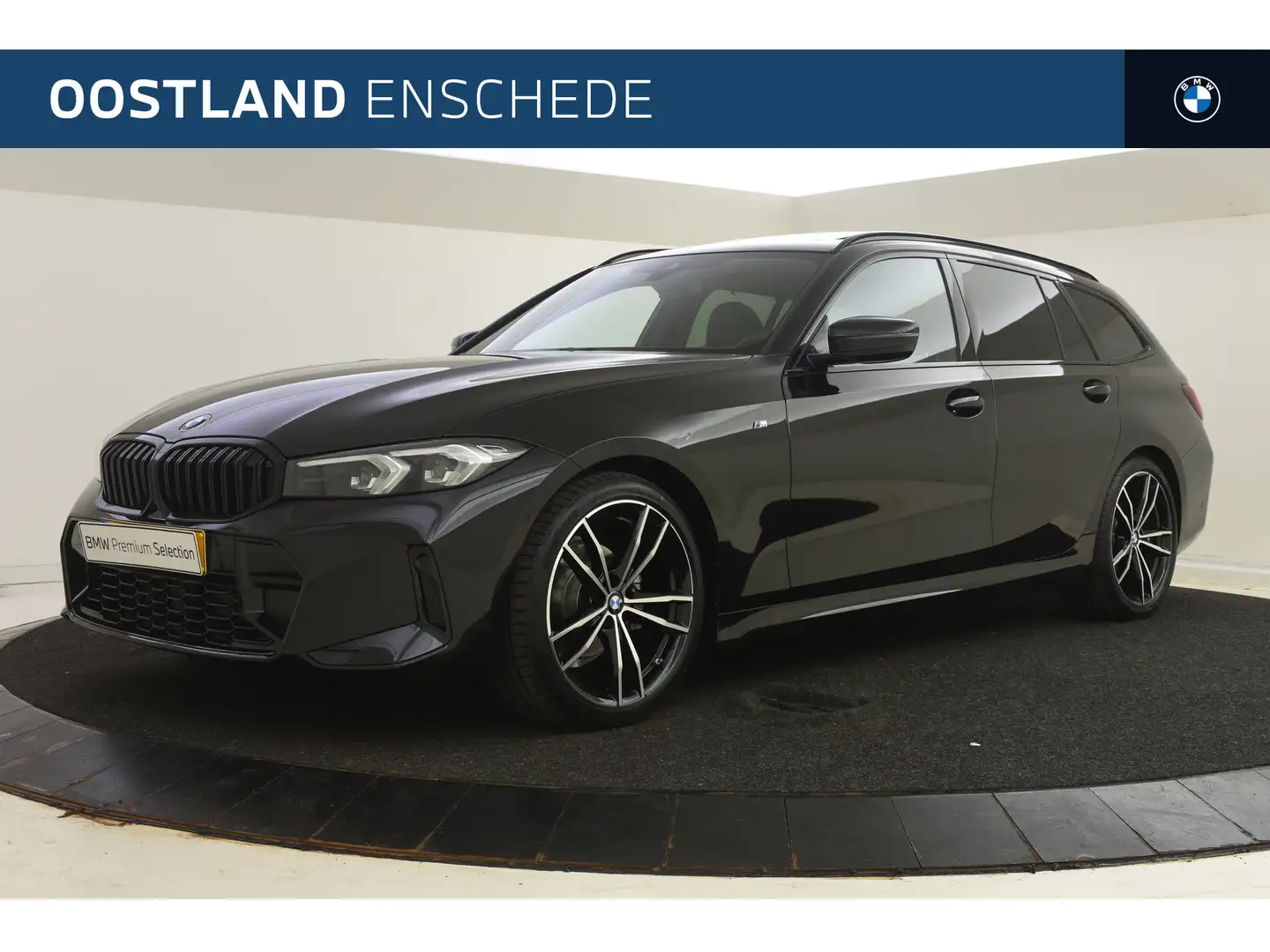 BMW 318 3 Serie Touring 318i High Executive M Sport Automa Zwart - 1