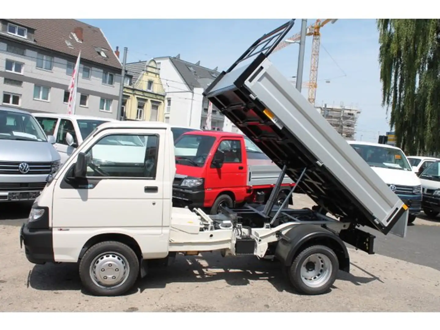Piaggio Porter MAXXI KIPPER lang AHK 1.Hand !! Biały - 1