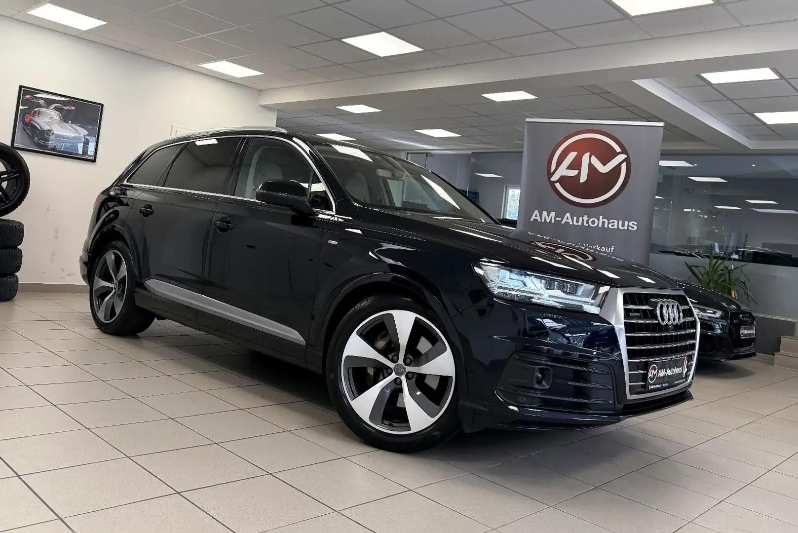 Audi Q7 3.0 TDI Quattro *7Sitzer*S-Line*PanSD*ACC*AHK Bleu - 1