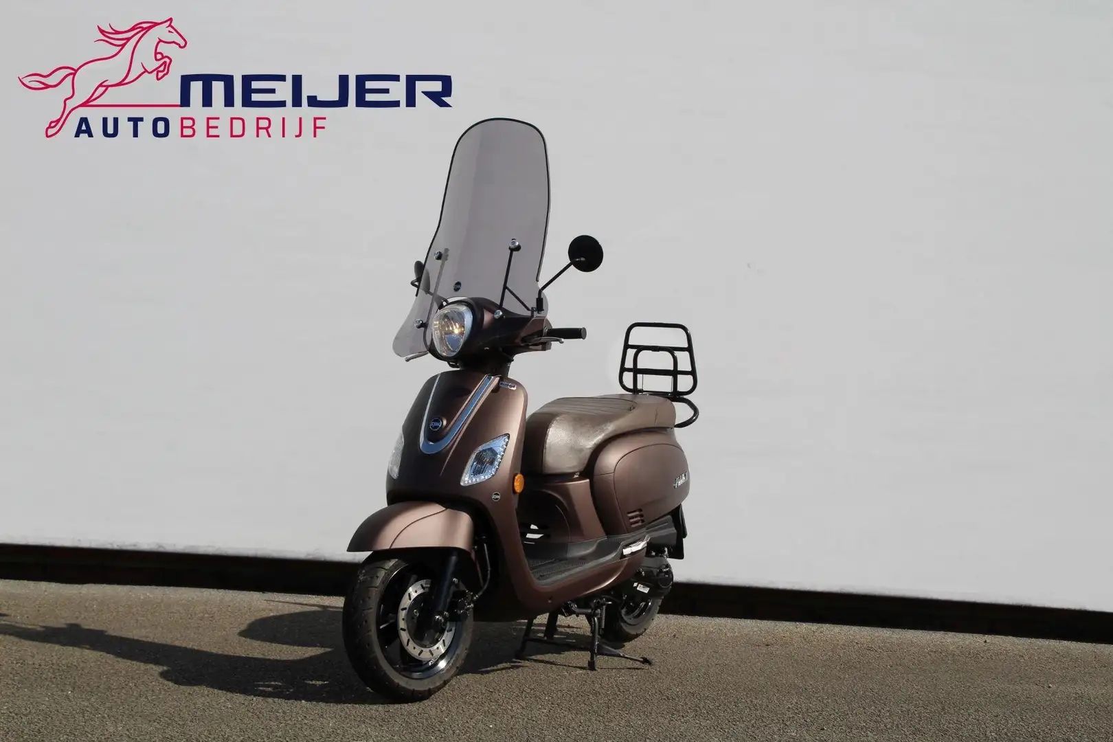 SYM Snorscooter Fiddle III Snorscooter | Smoke Scherm Bruin - 1