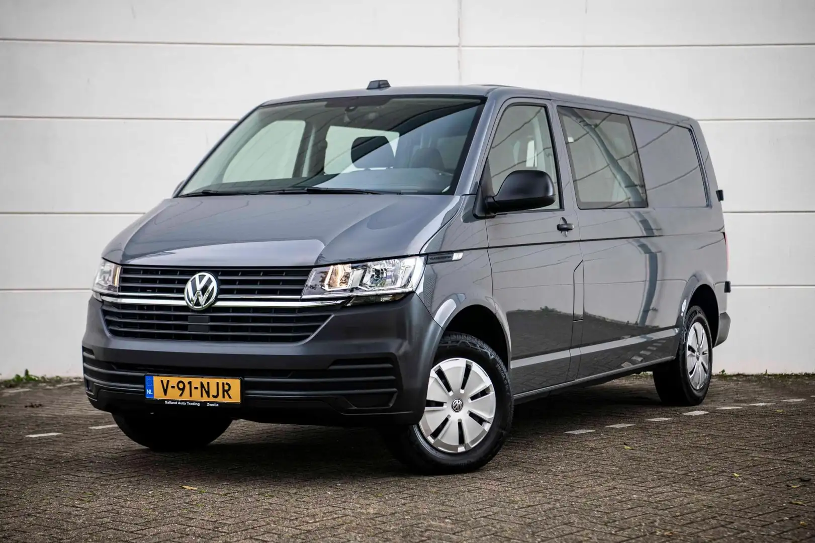 Volkswagen Transporter 2.0 TDI 150pk DSG L2H1 Dub.Cab. Comfortline |Navi| Gris - 1