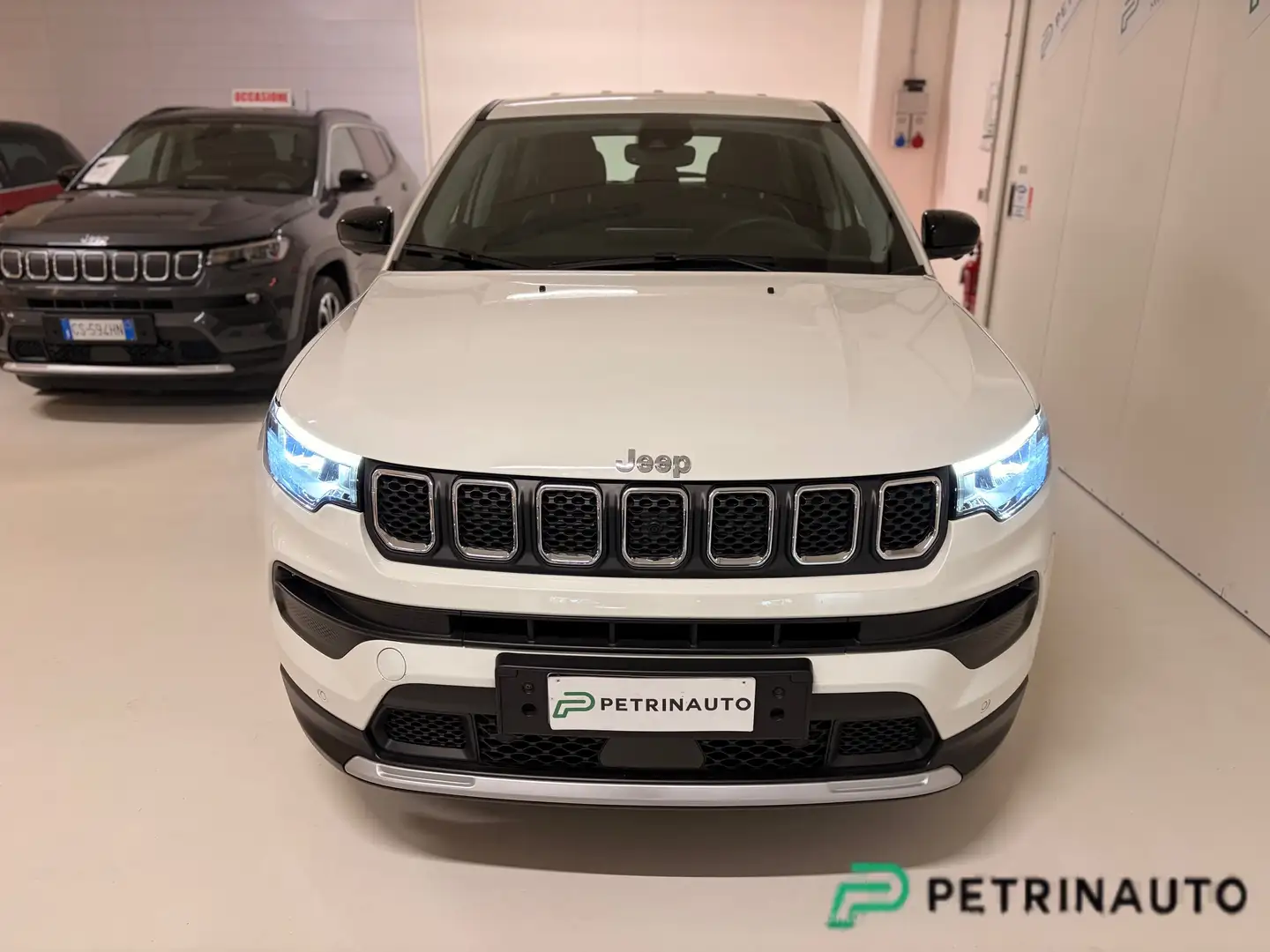 Jeep Compass 1.5 turbo t4 mhev Altitude 2wd 130cv dct Winter Pack+Premium+Pack Safety Pack Altitude-Overland Blanc - 2