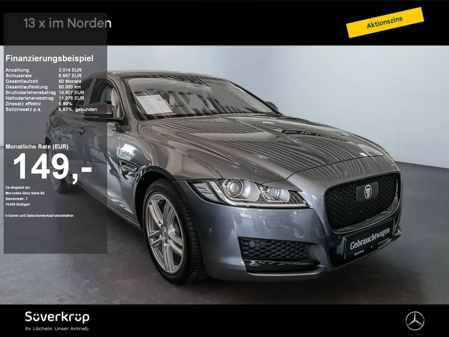 Jaguar XF Portfolio 30 d SPUR KAMERA XENON PDC Grau - 1