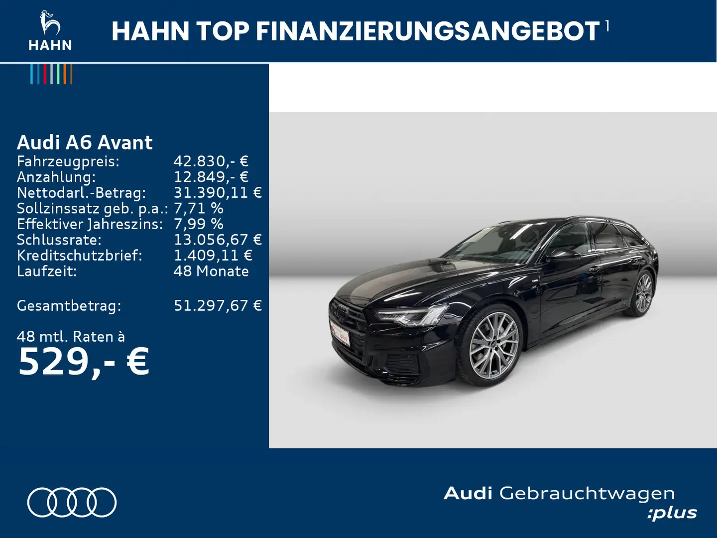 Audi A6 50TDI quattro Tiptrc S-line Matrix HUD Schwarz - 2