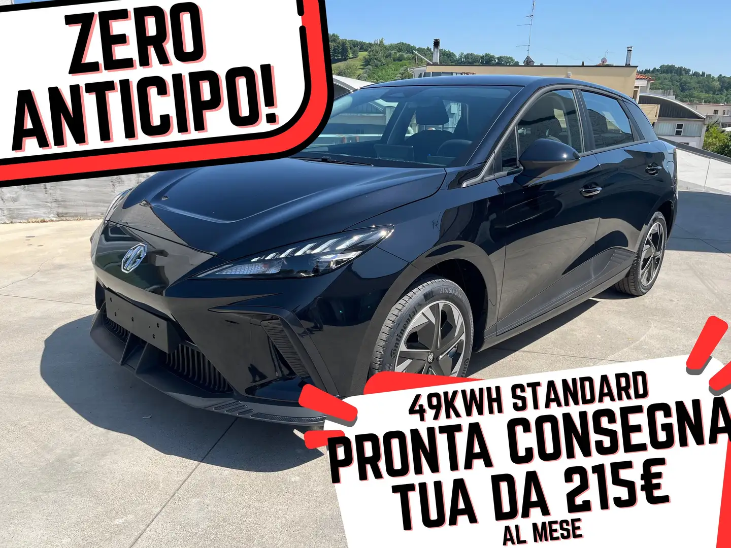MG MG4 49KWH NUOVA STANDARD ZERO ANTICIPO 215€ MESE Nero - 1