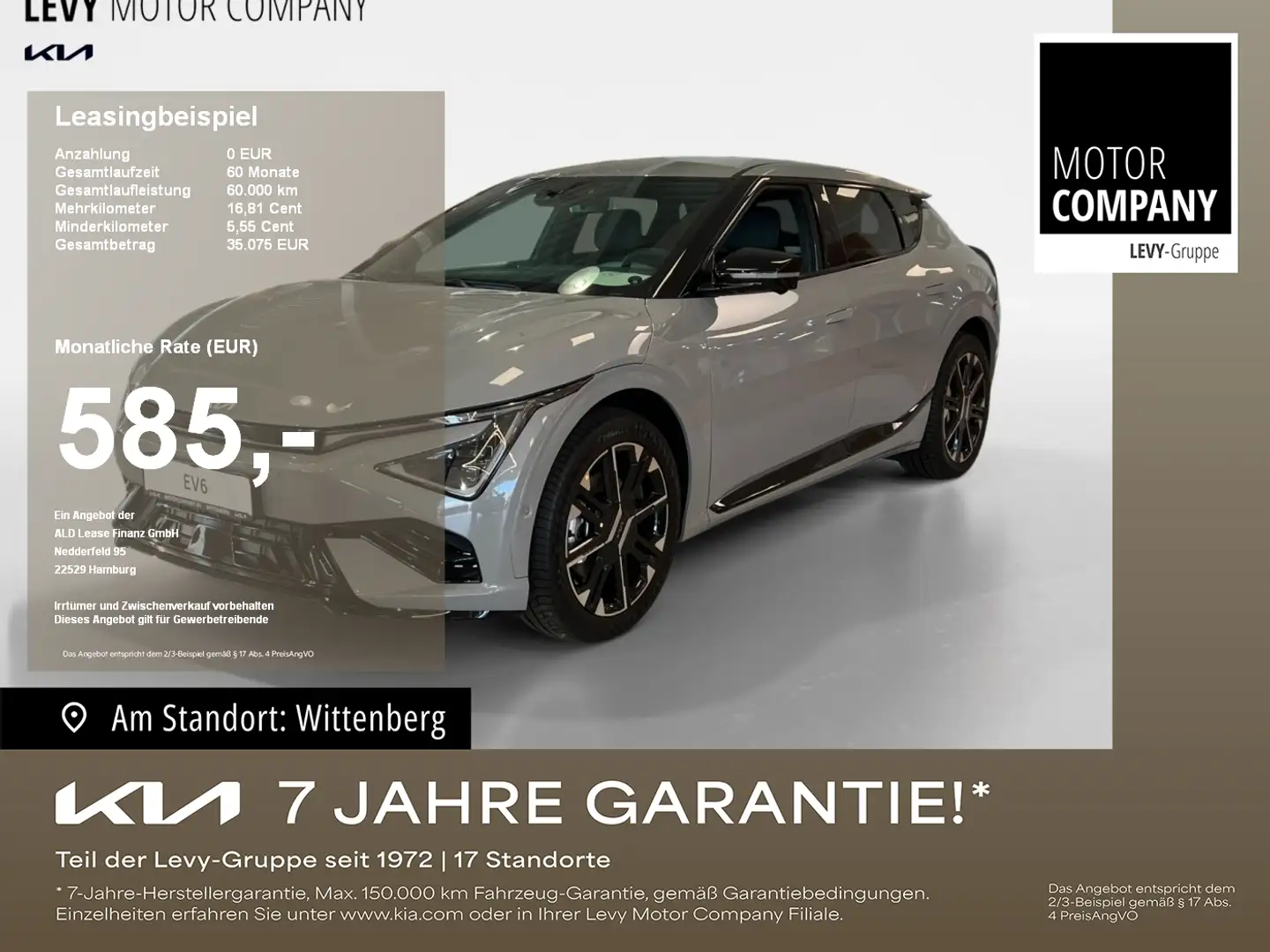 Kia EV6 84 kWH GT-Line AWD Wärmepumpe+P4+P5+P6+P7 Grau - 1