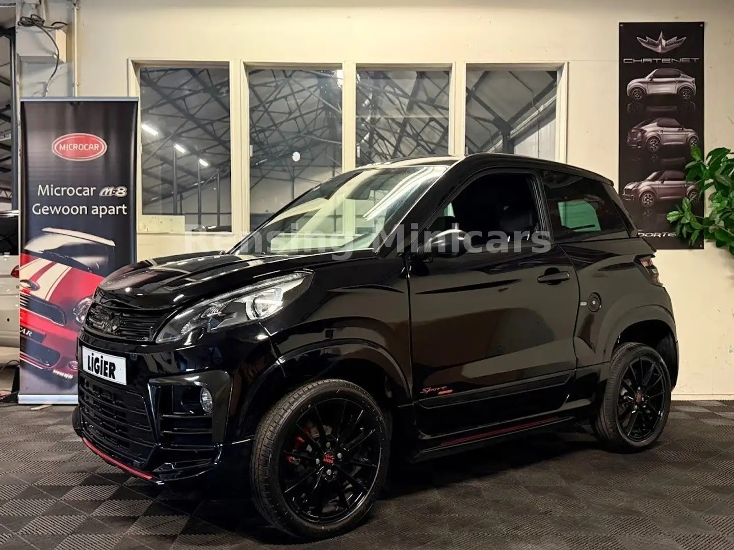 Ligier JS 60 JS60 Black on Black Klima Mopedauto Microcar 45 Negro - 1