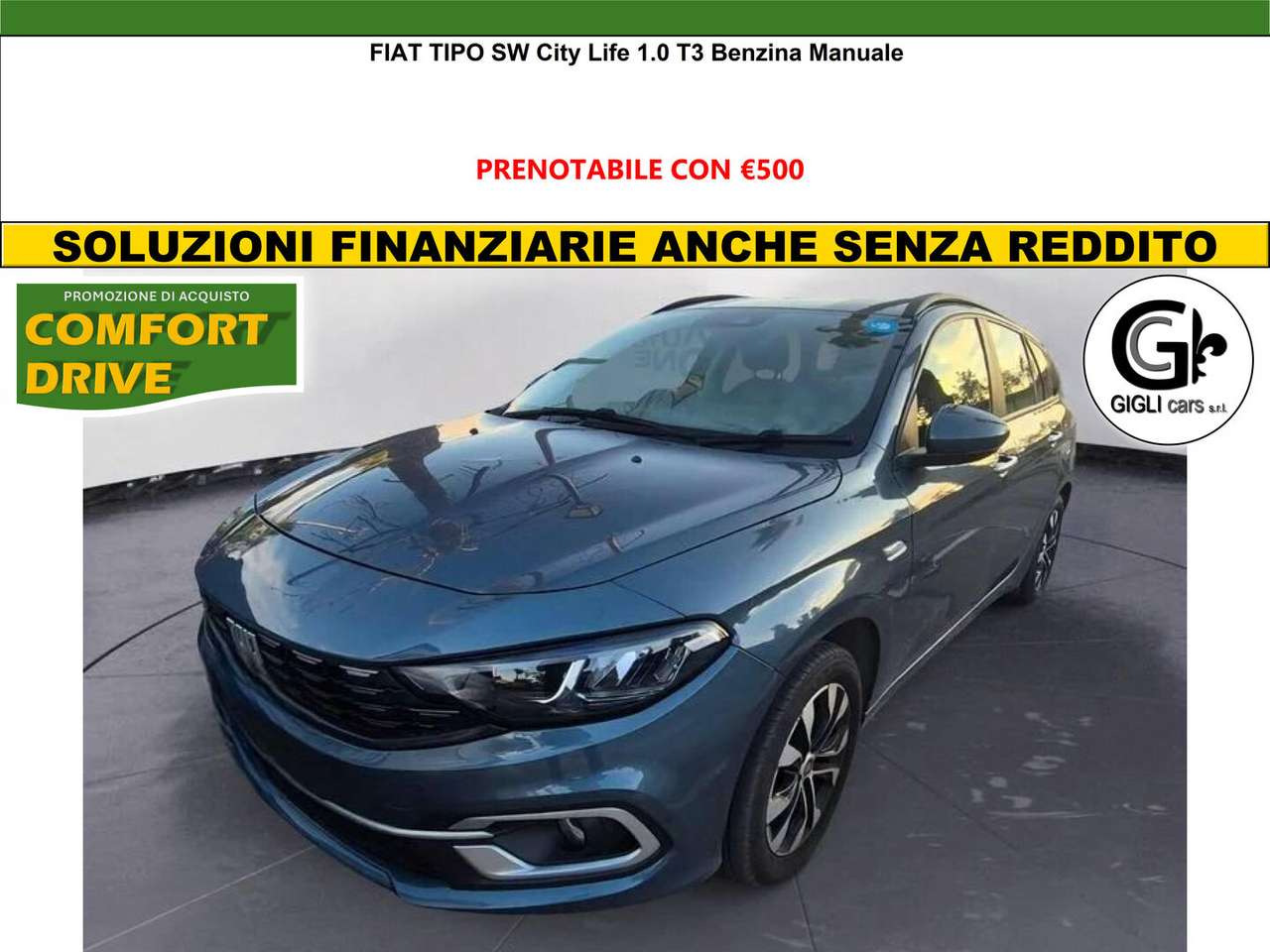Fiat Tipo SW City Life 1.0 Benzina Manuale Neopatentati
