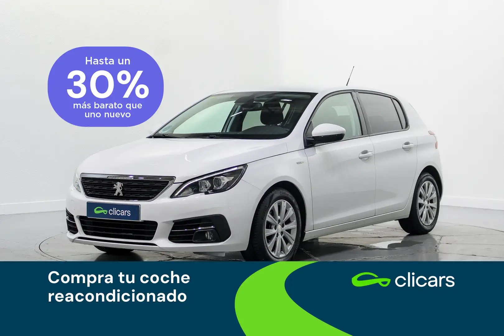 Peugeot 308 1.5BlueHDi S&S Style 100 Wit - 1