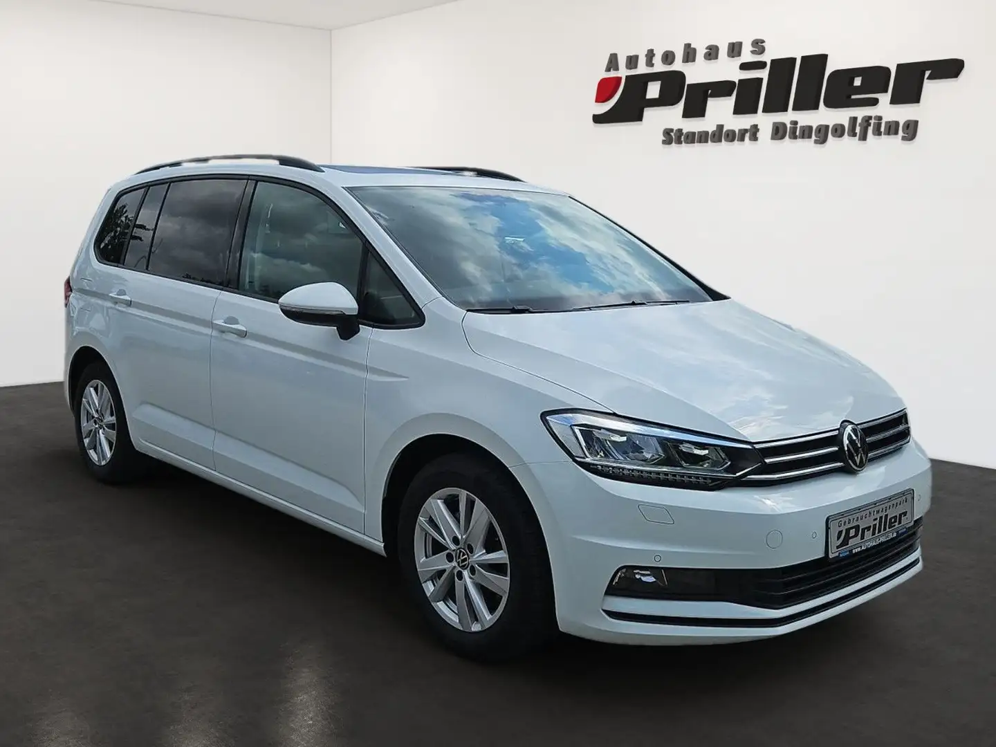 Volkswagen Touran 2.0 TDI Comfortline DSG/NAVI/LED/Pano/ACC Blanc - 2