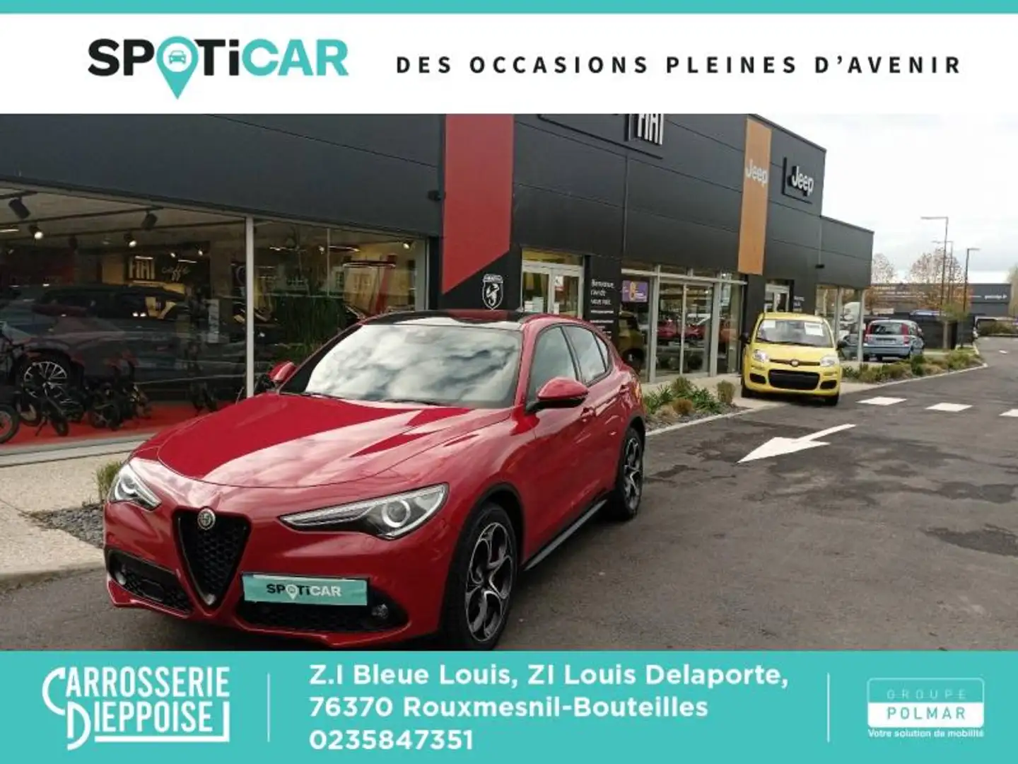 Alfa Romeo Stelvio 2.2 Diesel 160ch Sprint AT8 MY22 Rouge - 1