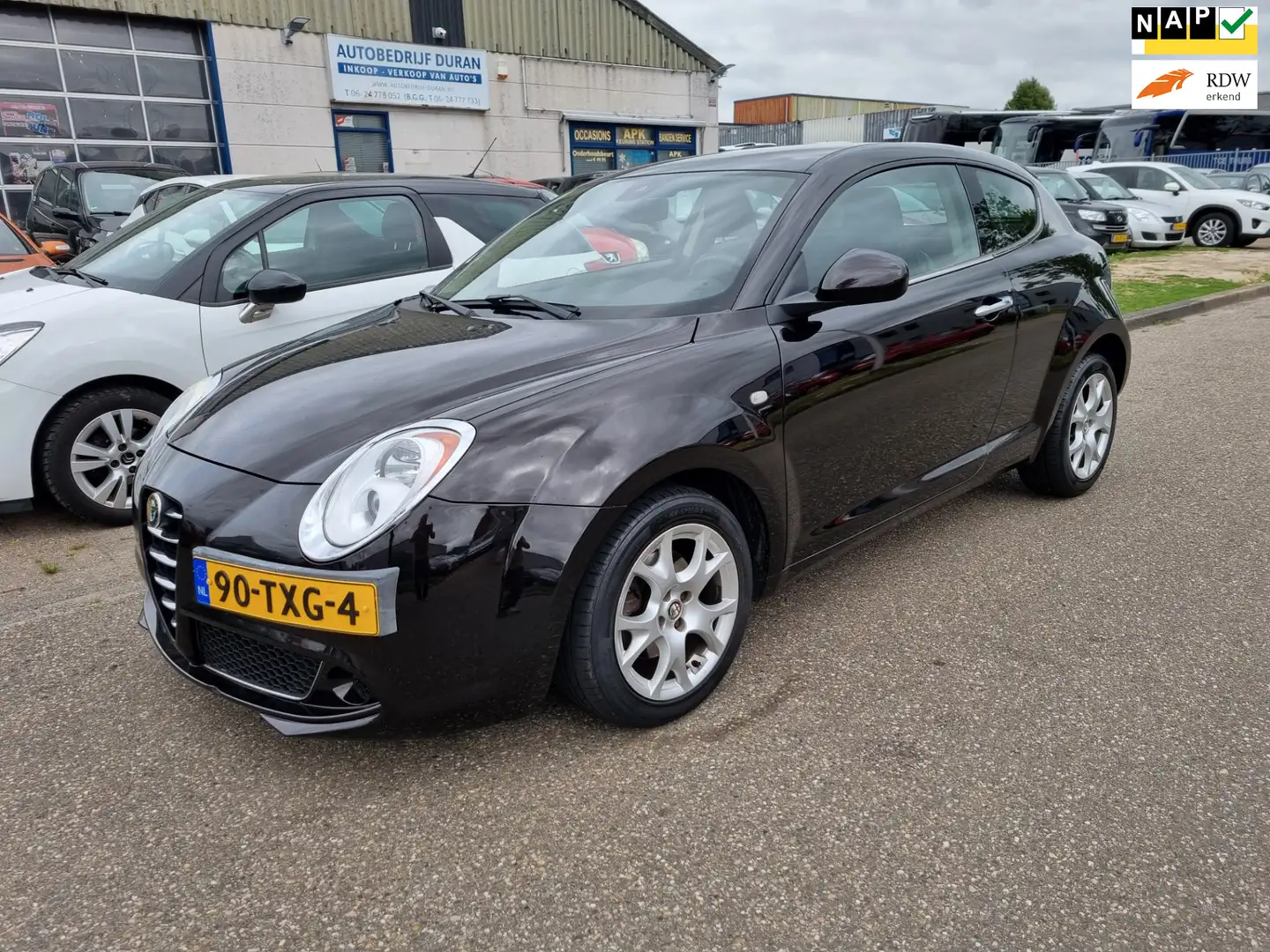 Alfa Romeo MiTo 1.3 JTDm ECO Distinctive 3-Drs Bj:2012 NAP! Zwart - 1