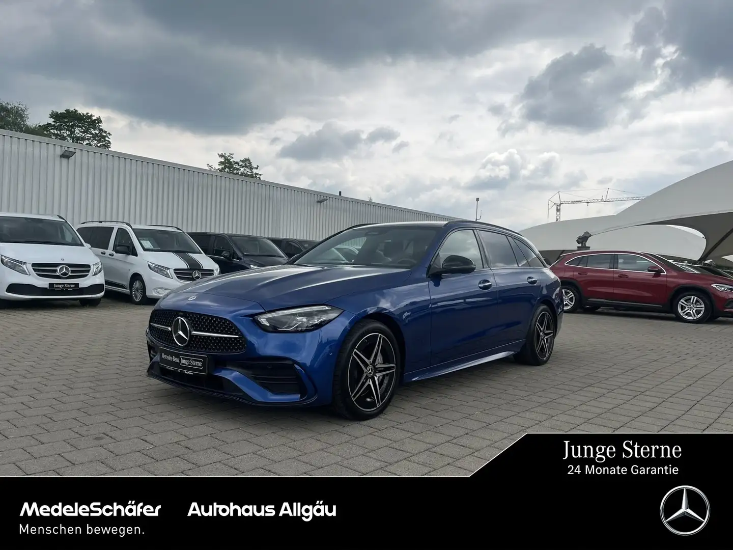 Mercedes-Benz C 300 C 300 T de 4M AMG Night AHK Pano KeylessGO NP84 Blau - 1