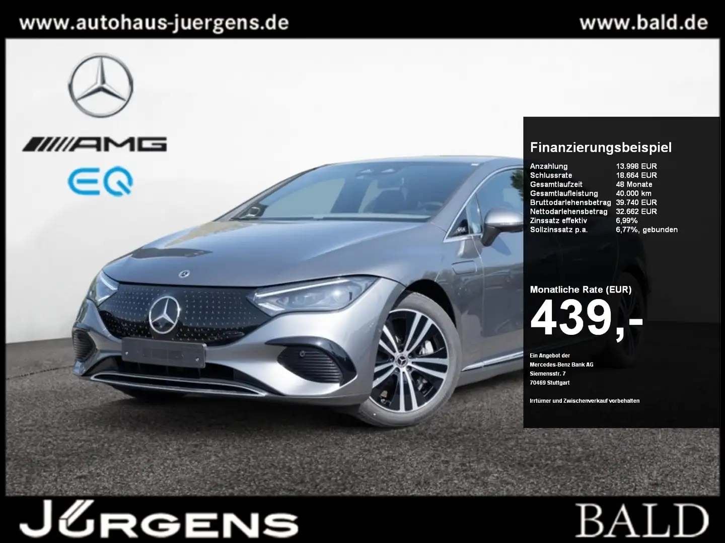 Mercedes-Benz EQE 300 ElectricArt/DIGITAL/360/AIRM/Memo/Distr Gris - 1
