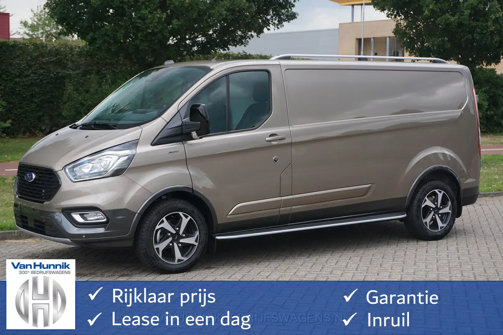 Ford Transit Custom 300L Active 130PK Airco, Apple CP/Android Auto / C Beige - 1
