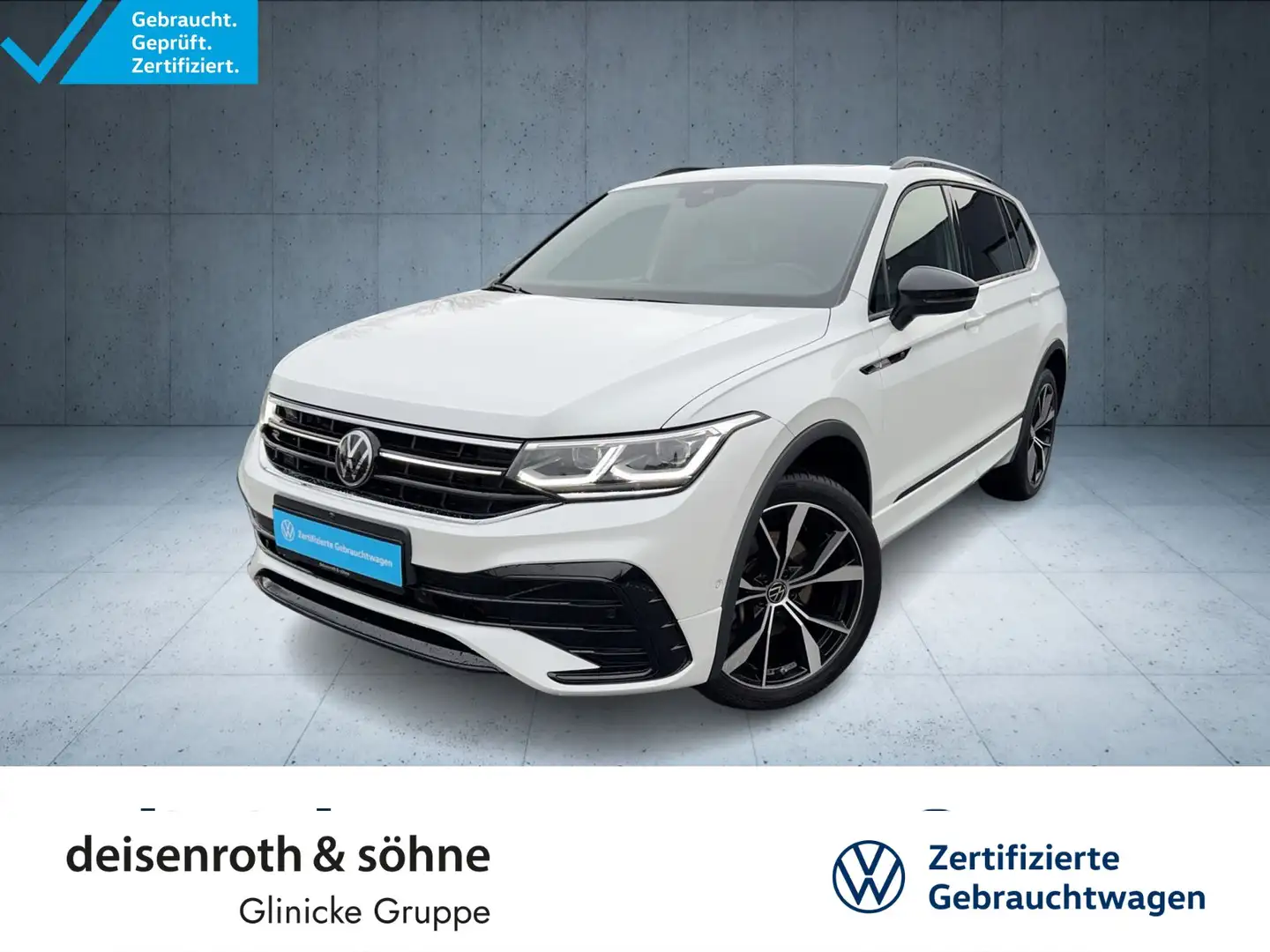 Volkswagen Tiguan Allspace R-Line 2.0 TSI AHK/StHz/Pano/20" Weiß - 1