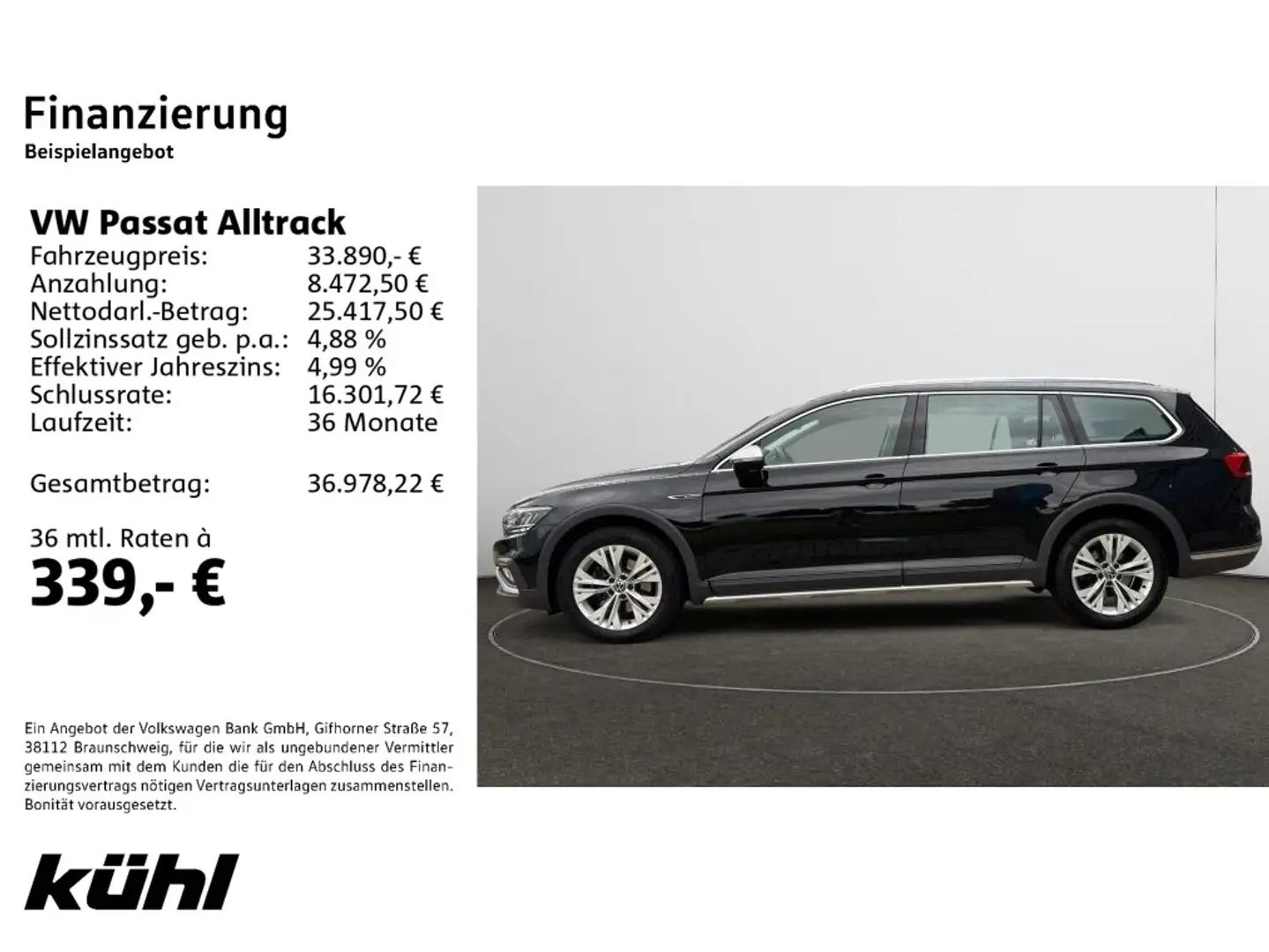 Volkswagen Passat Alltrack 2.0 TDI DSG 4M Navi Schwarz - 2