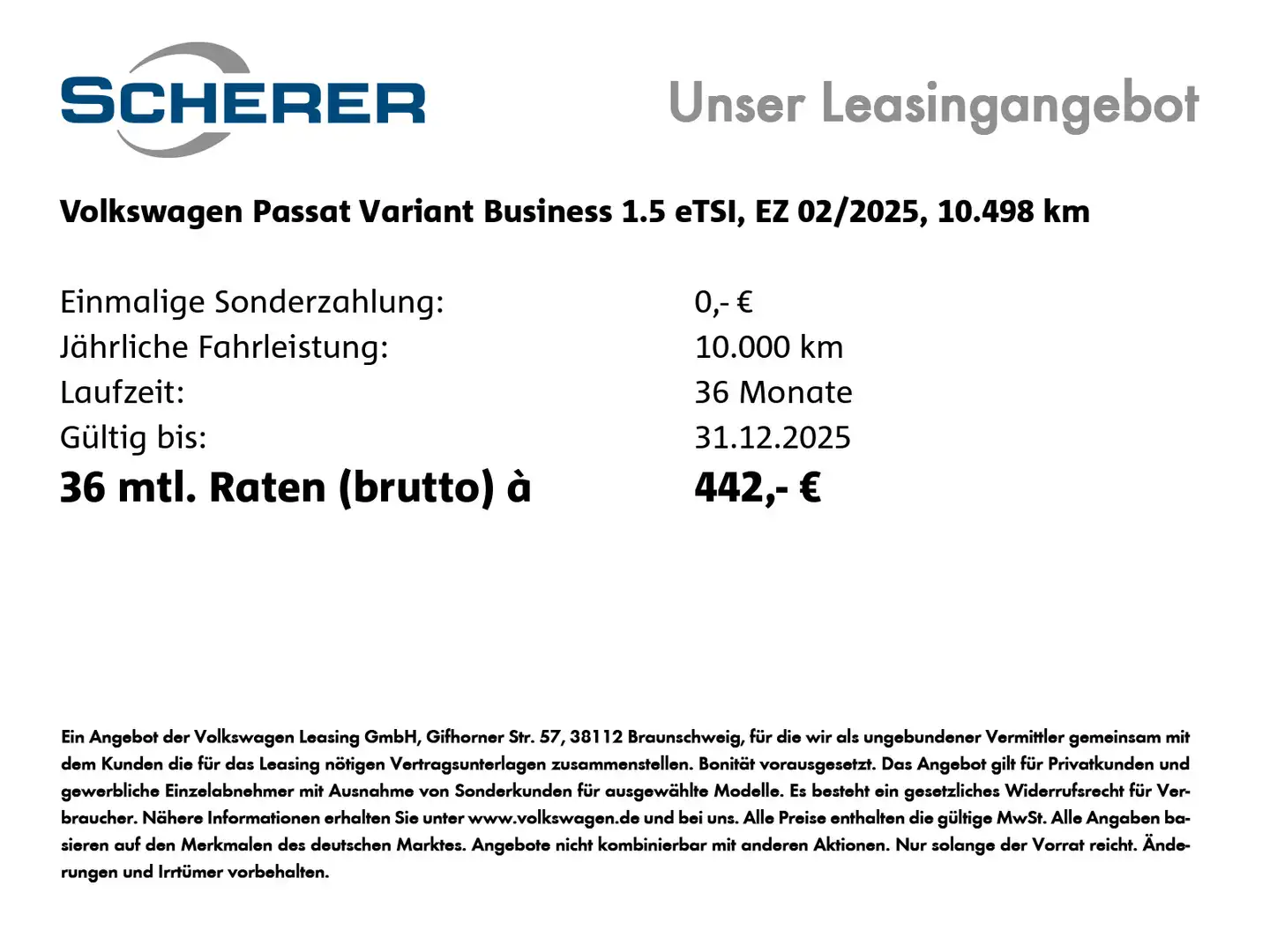 Volkswagen Passat Variant Business 1.5 eTSI DSG | 5 Jahre G Grau - 2