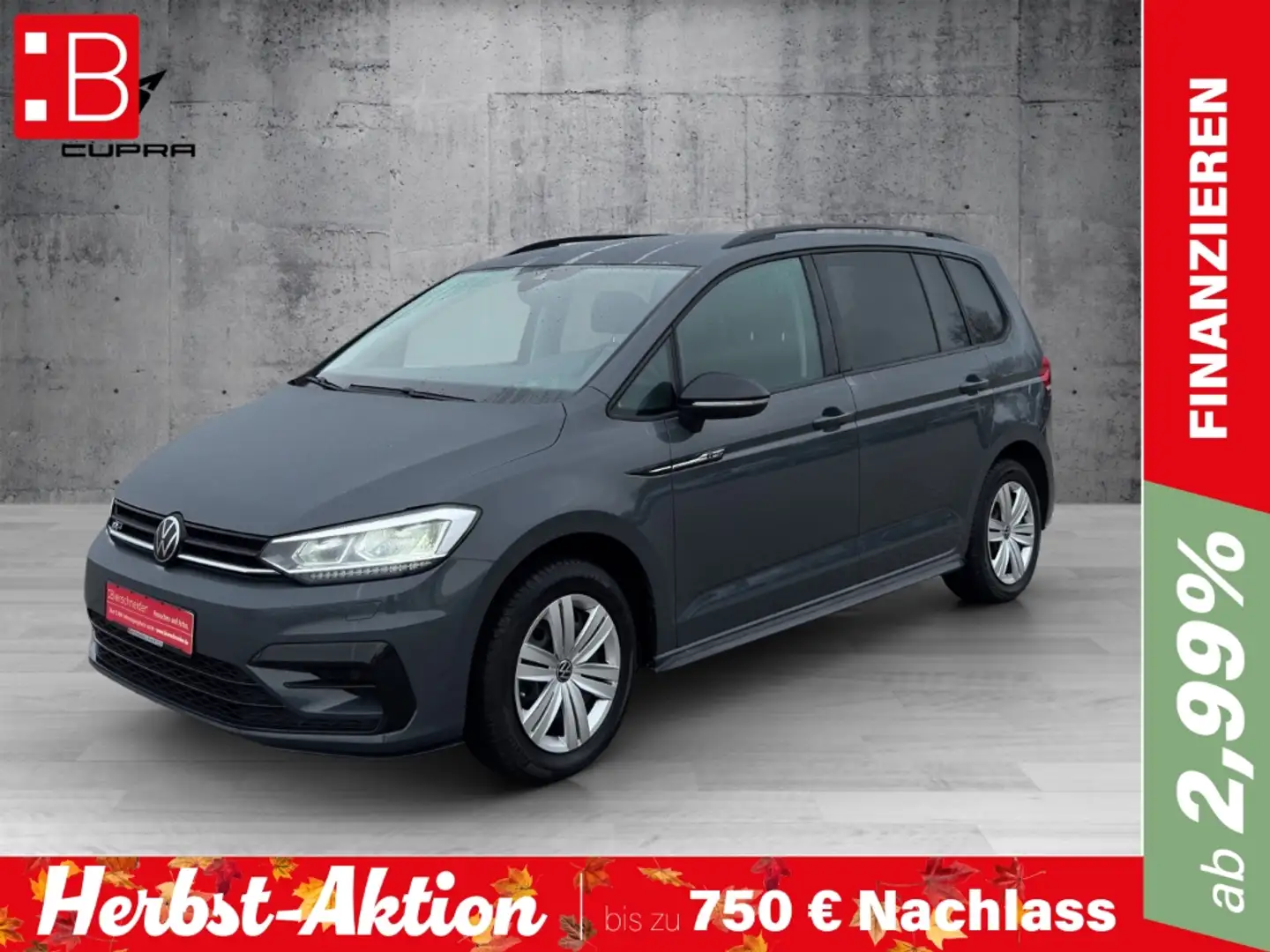Volkswagen Touran 2.0 TDI DSG Highline R-Line 7-SITZE COCKPIT PRO LE Grau - 1