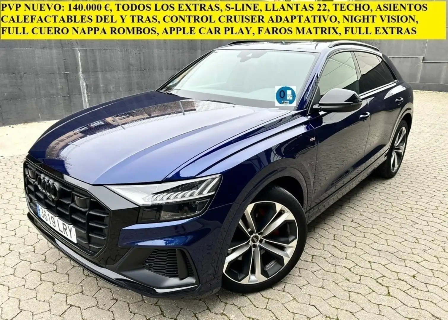 Audi Q8 60 TFSIe Black line plus quattro Azul - 1