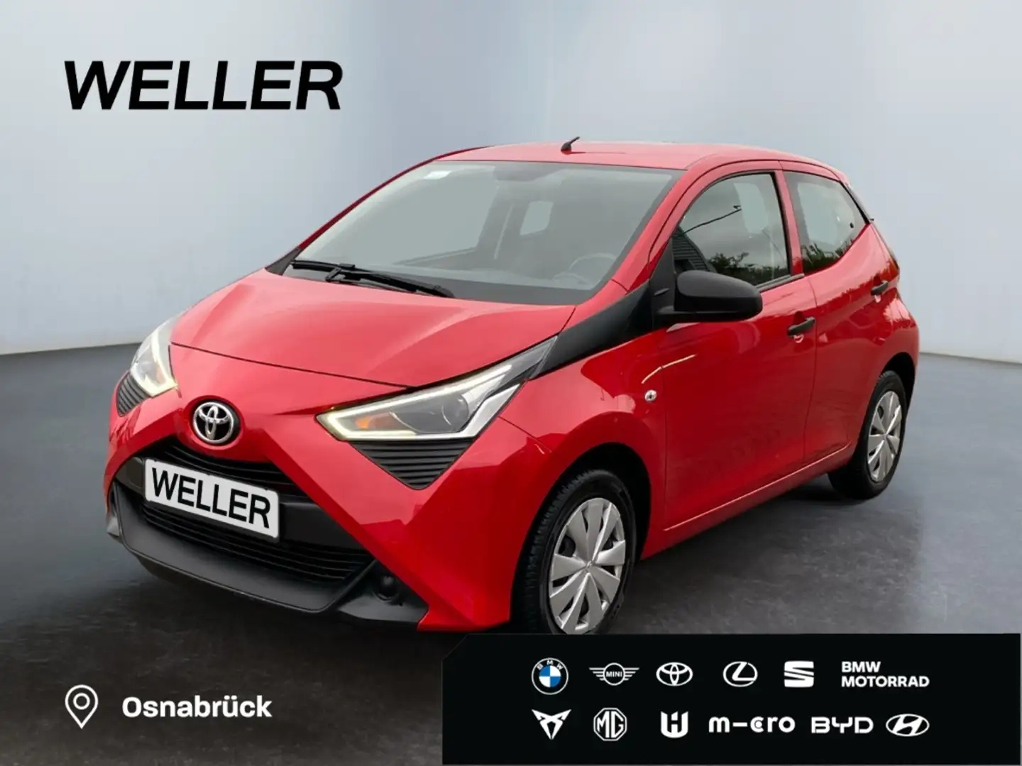 Toyota Aygo x-business *DAB*KLIMA*Audiosystem*Allwetter* Rood - 1