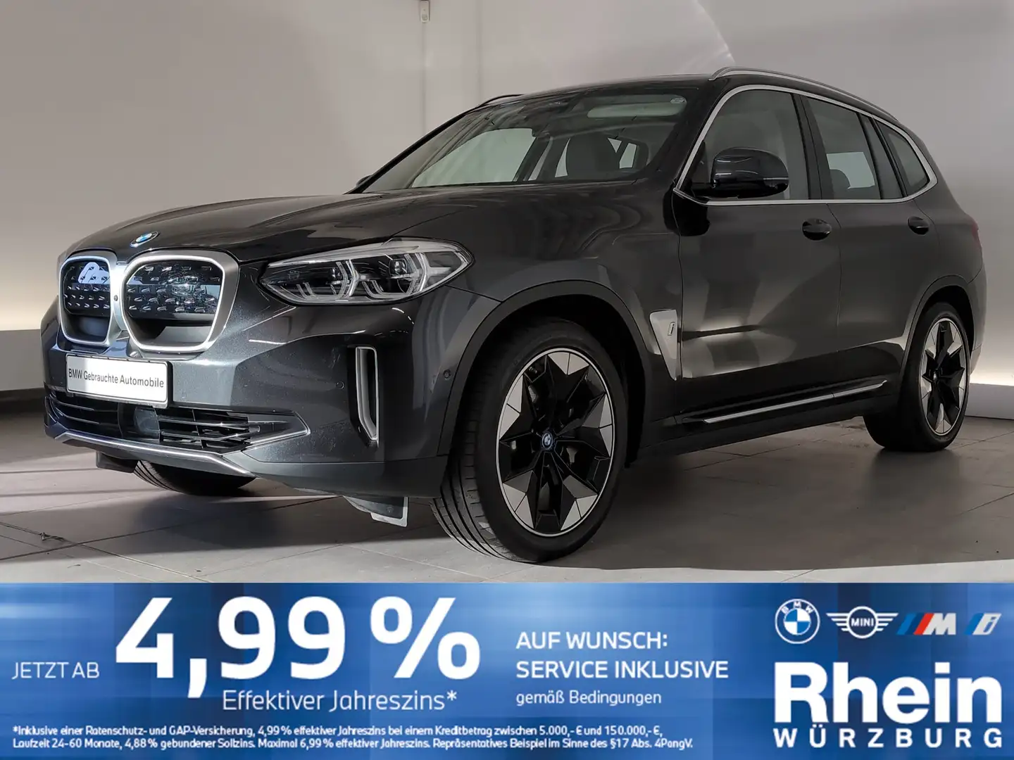 BMW iX3 sDrive75 Navi/LED/HuD/KomfZg/HarmKar/AHK/DAB Navi/ Grau - 1