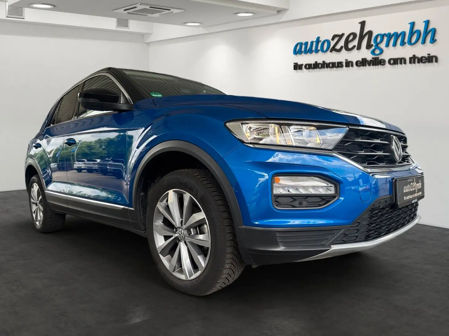 Volkswagen T-Roc +1.5 TSi+DSG+Navi+PDC+e-Klappe+Sitzheizung+ Blau - 2