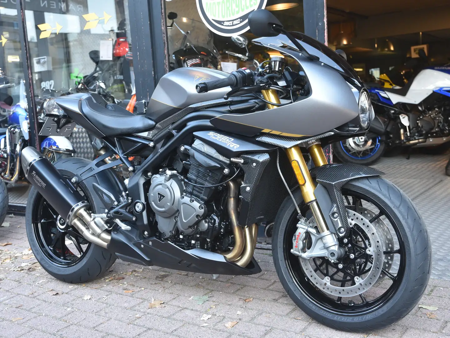 Triumph Speed Triple 1200 RR BREITLING 205/270 ***MOTOVERTE.BE*** Grijs - 1