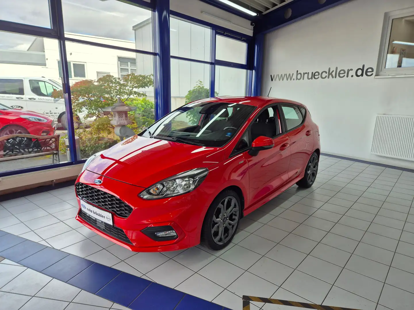 Ford Fiesta 1.0 EB - ST-LINE - Rouge - 1