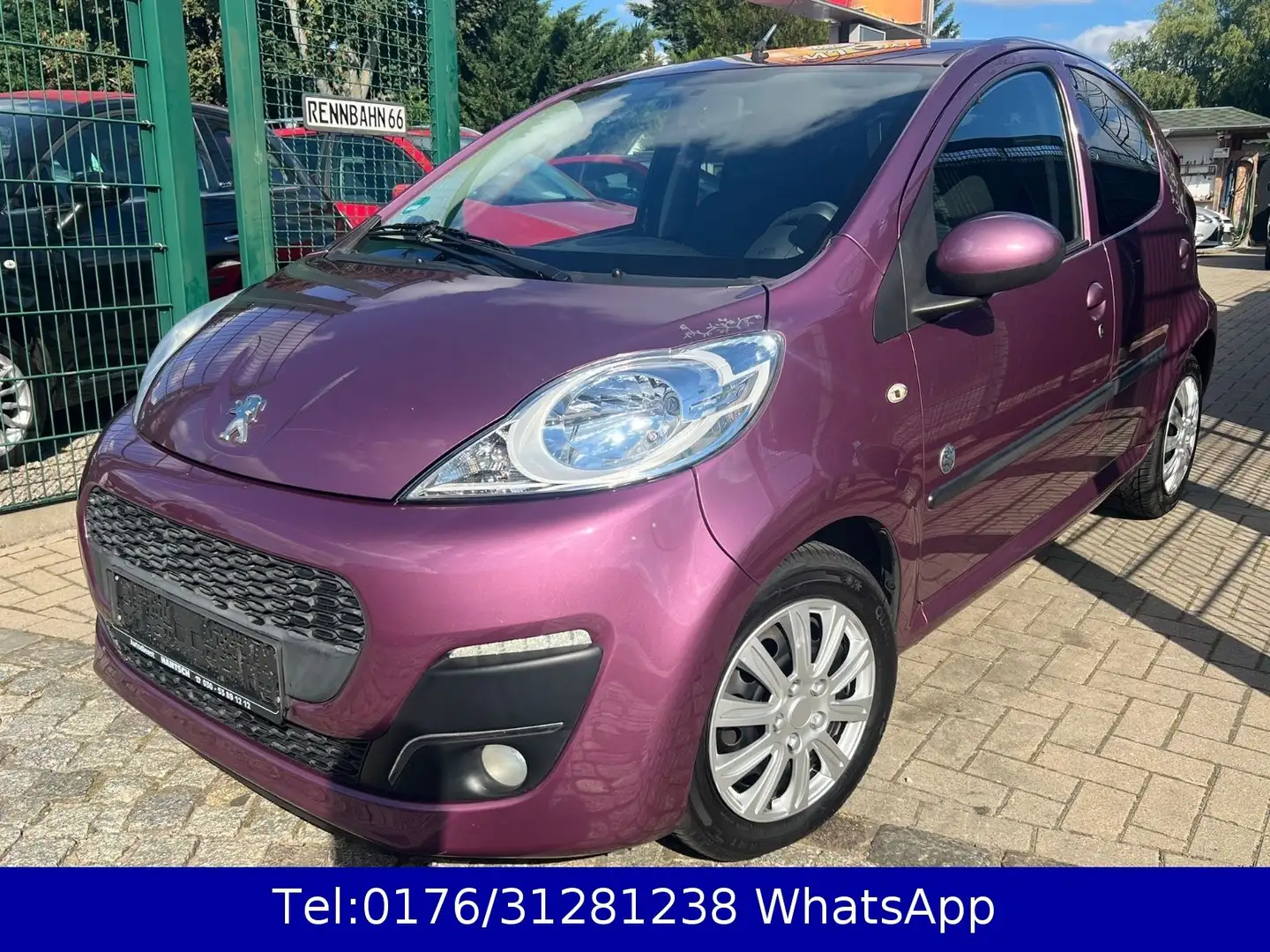 Peugeot 107 Active !! Klima !! 4.Türig !! Tüv-03.2027 !! Mauve - 2