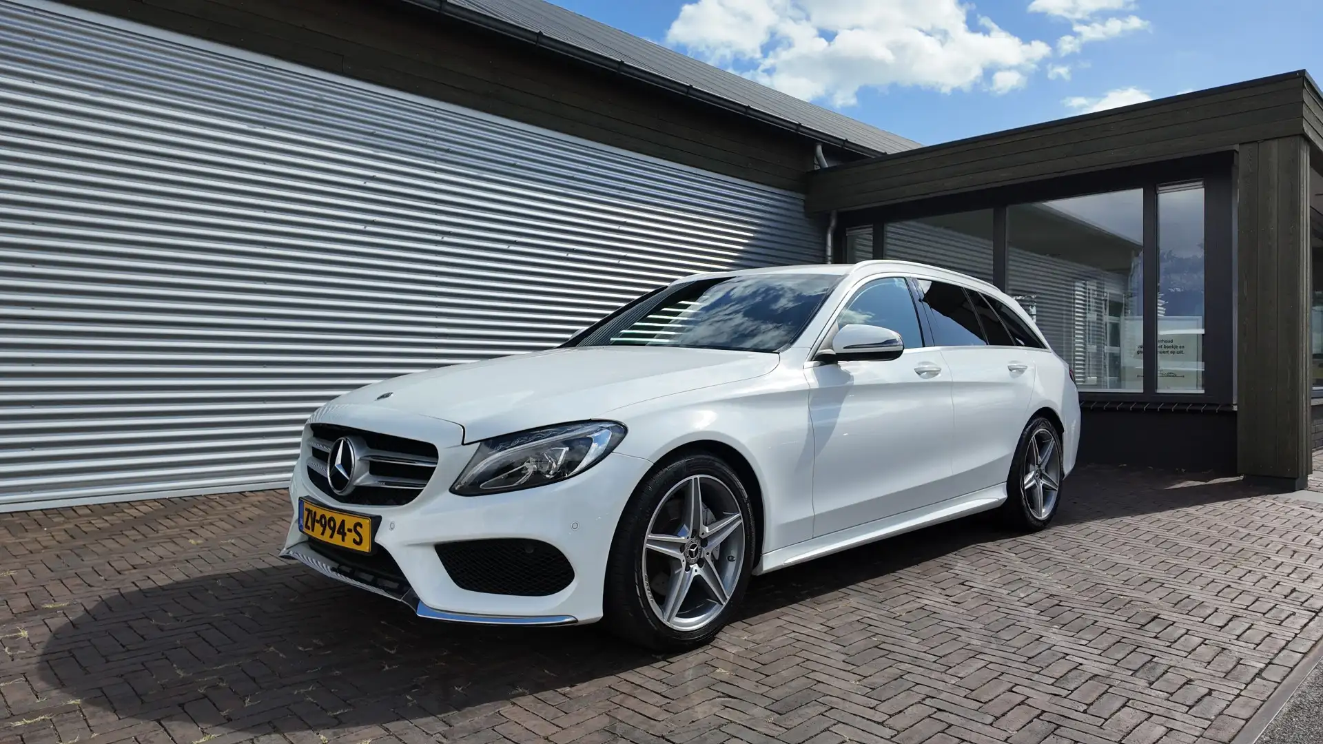 Mercedes-Benz C 180 Estate AMG Sport Edition lage km Blanc - 2