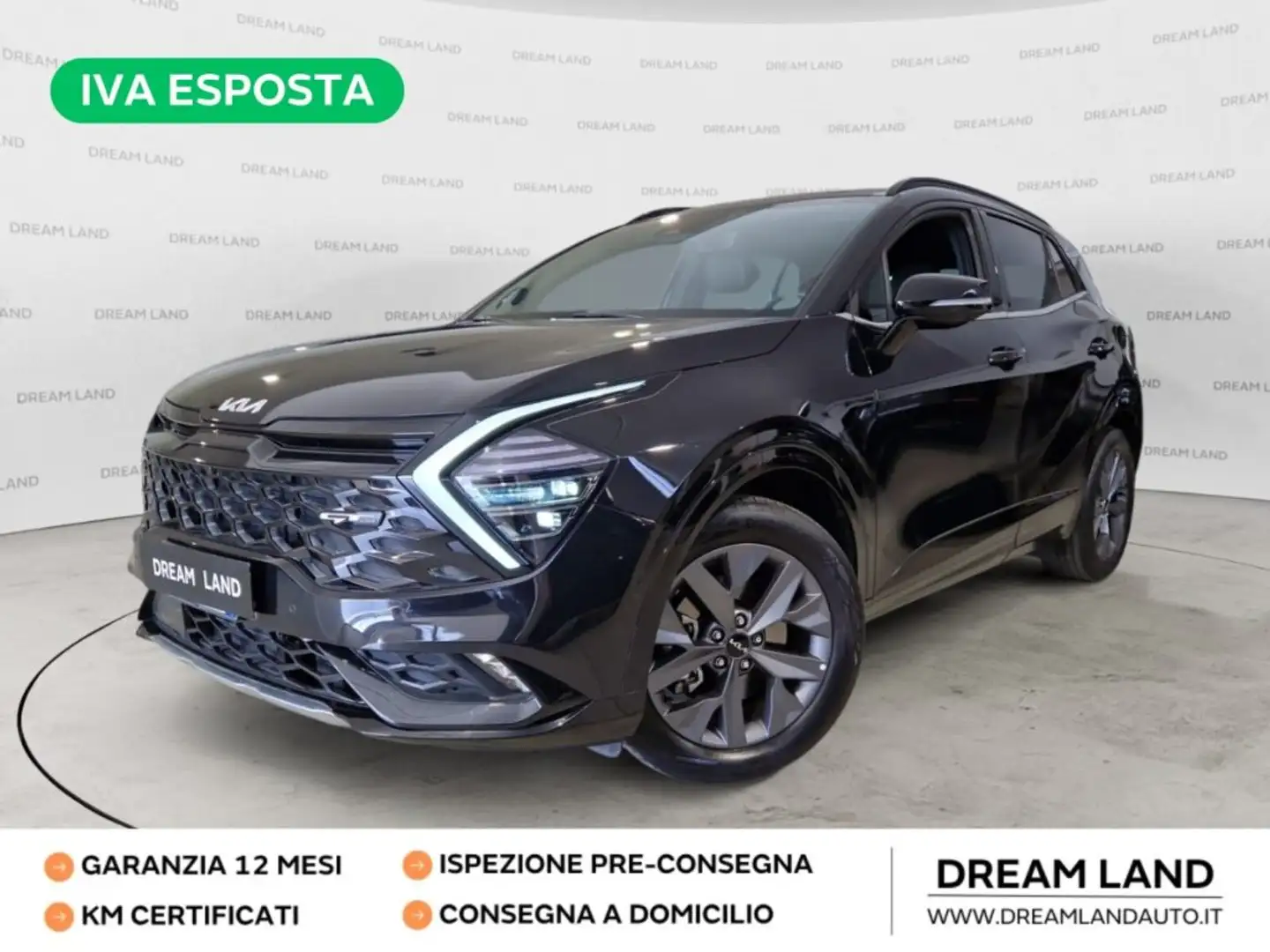 Kia Sportage 1.6 TGDi HEV AT GT-line Plus Zwart - 1