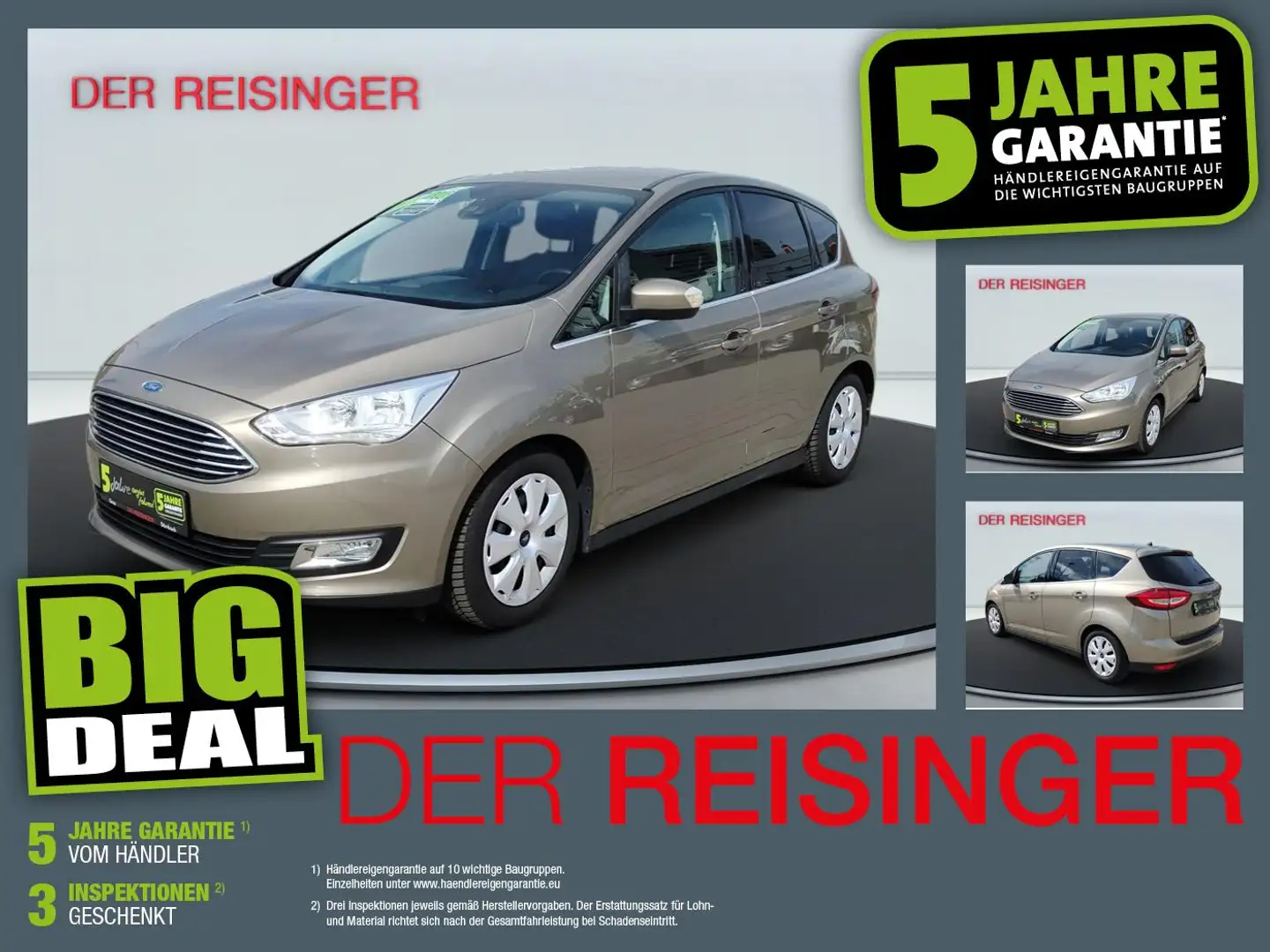 Ford C-Max 1.5 TDCi Titanium Navi+SHZ+2xKlima+KeyLess Beige - 1