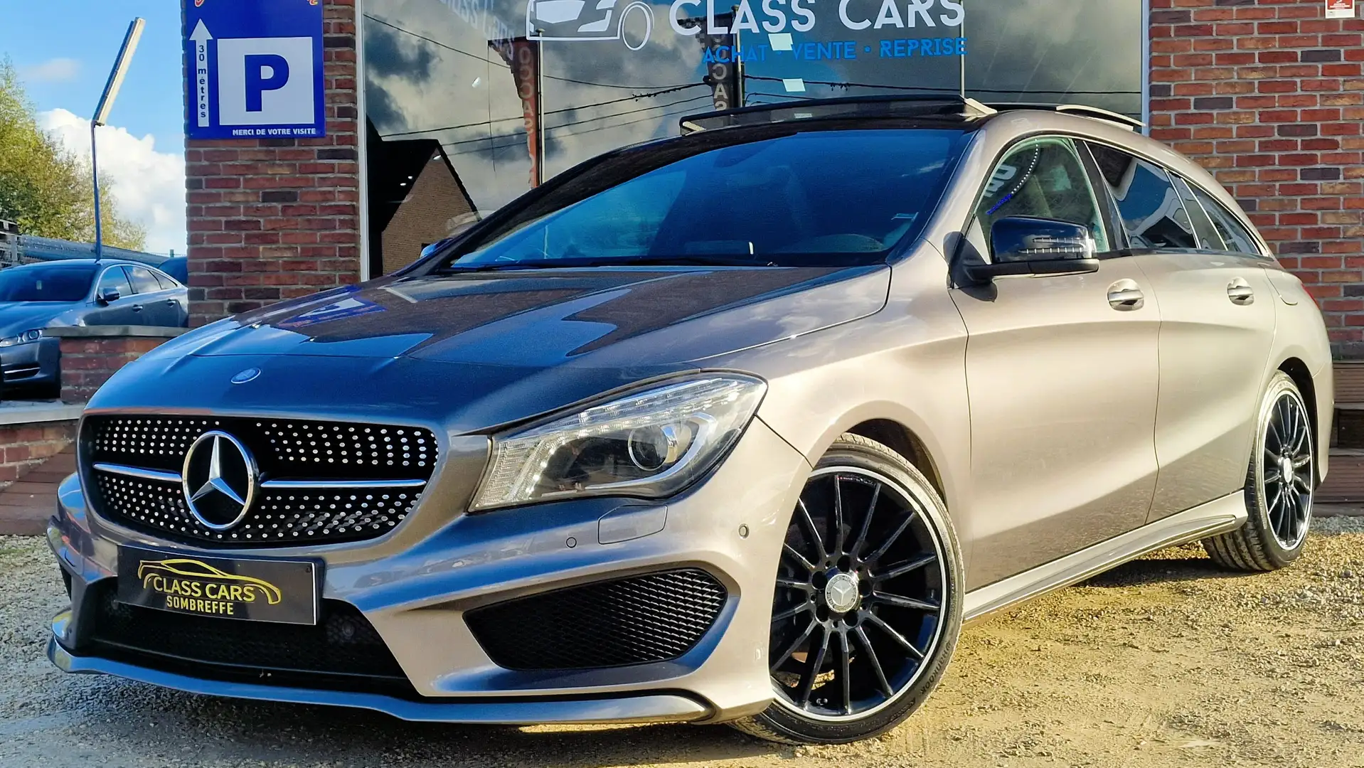 Mercedes-Benz CLA 200 d PACK AMG-TOIT PANO-BI XENON-RADARS-CRUISE-EU 6B Szürke - 1