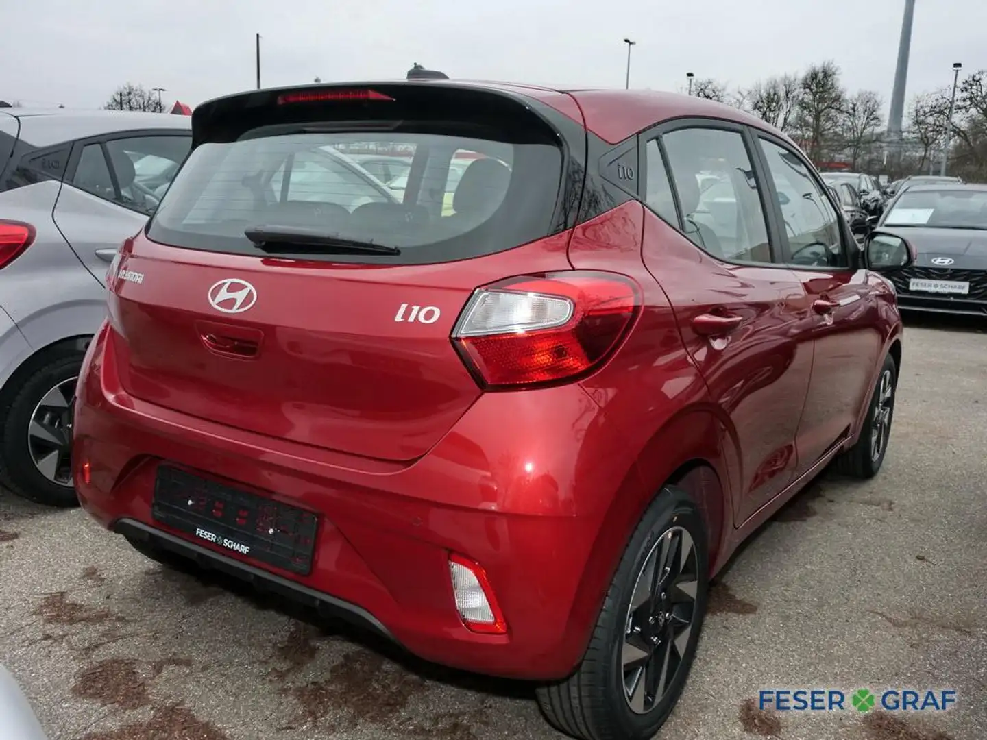 Hyundai i10 TREND KOMFORT-PAKET NAVI SHZ LHZ CARPLAY Rot - 2