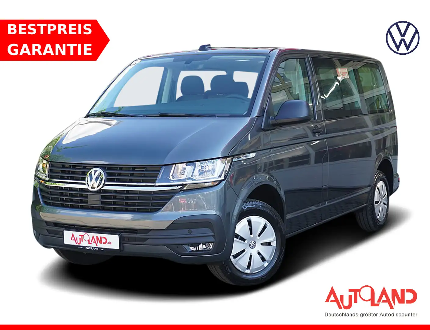 Volkswagen T6 Caravelle T6.1 Caravelle 2.0 TDI AAC SHZ AppConnect PDC Gris - 1