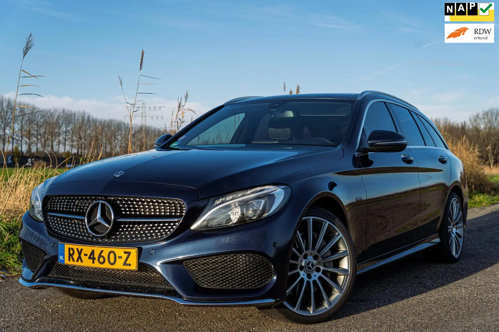 Mercedes-Benz C 350 Estate e AMG Bleu - 1