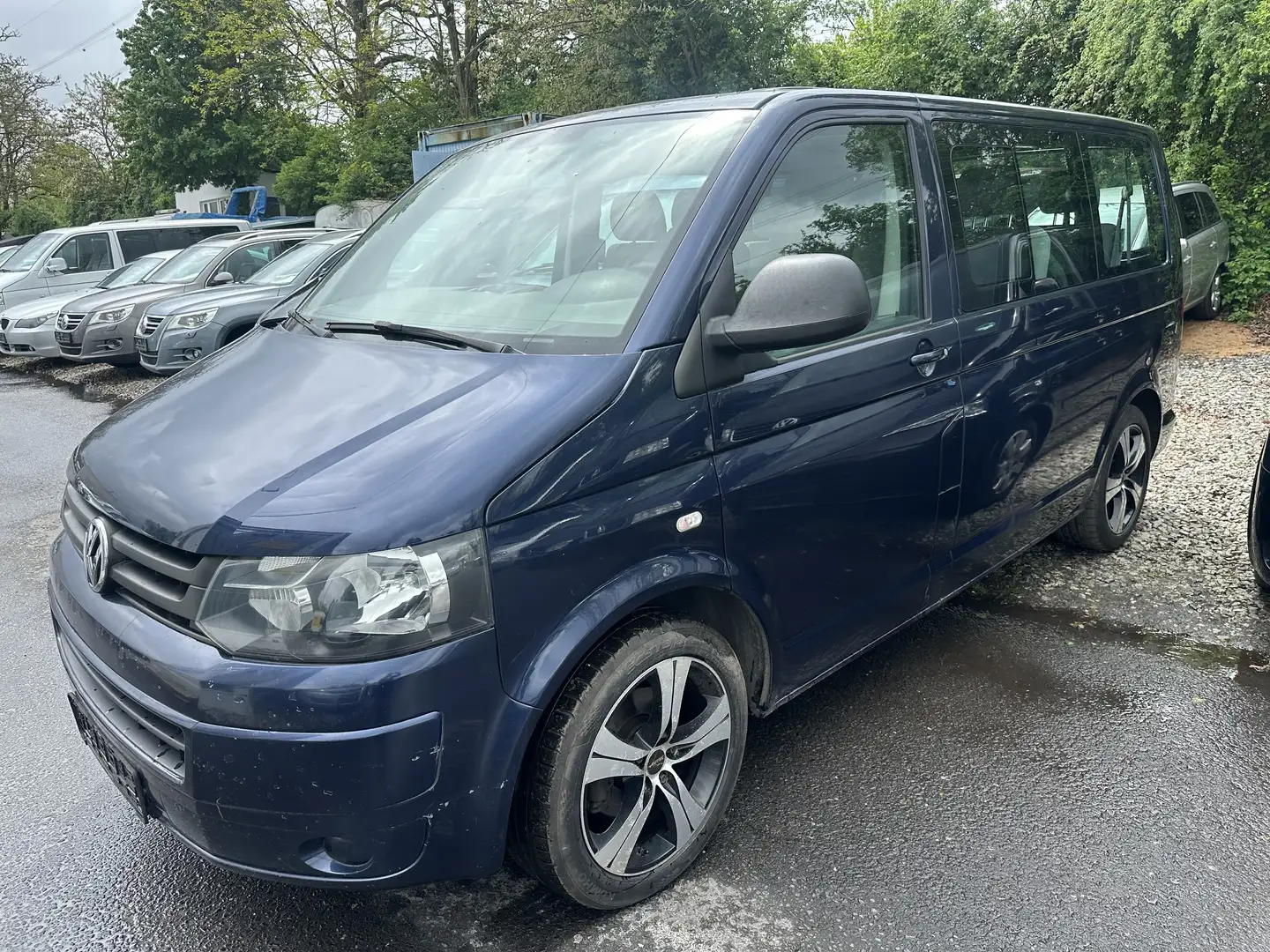 Volkswagen T5 Caravelle 2,0 TDI 140 PS 9 PLÄTZE KLIMA STANDHEIZUNG ALU Синій - 1