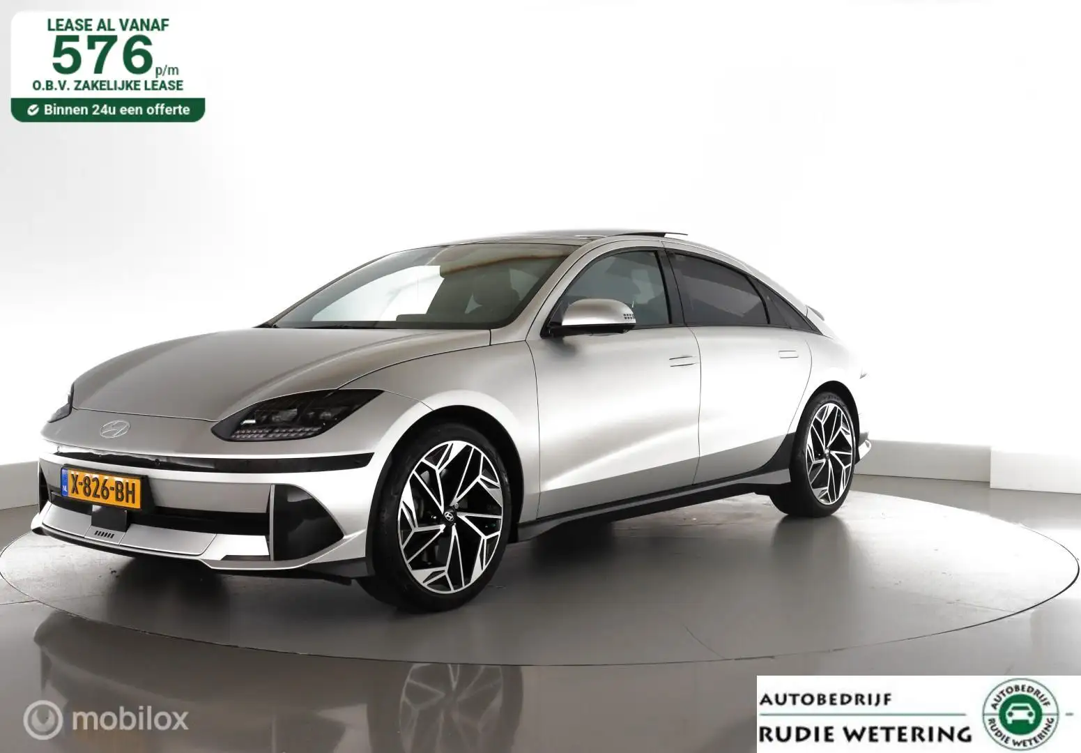 Hyundai IONIQ 6 Lounge 77 kWh/228PK Bose|pano|leer|cam|acc|lmv20 Gris - 1