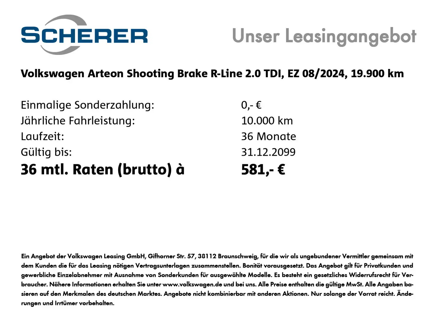 Volkswagen Arteon 2.0 TDI *R-Line* NP: 76K € Noir - 2