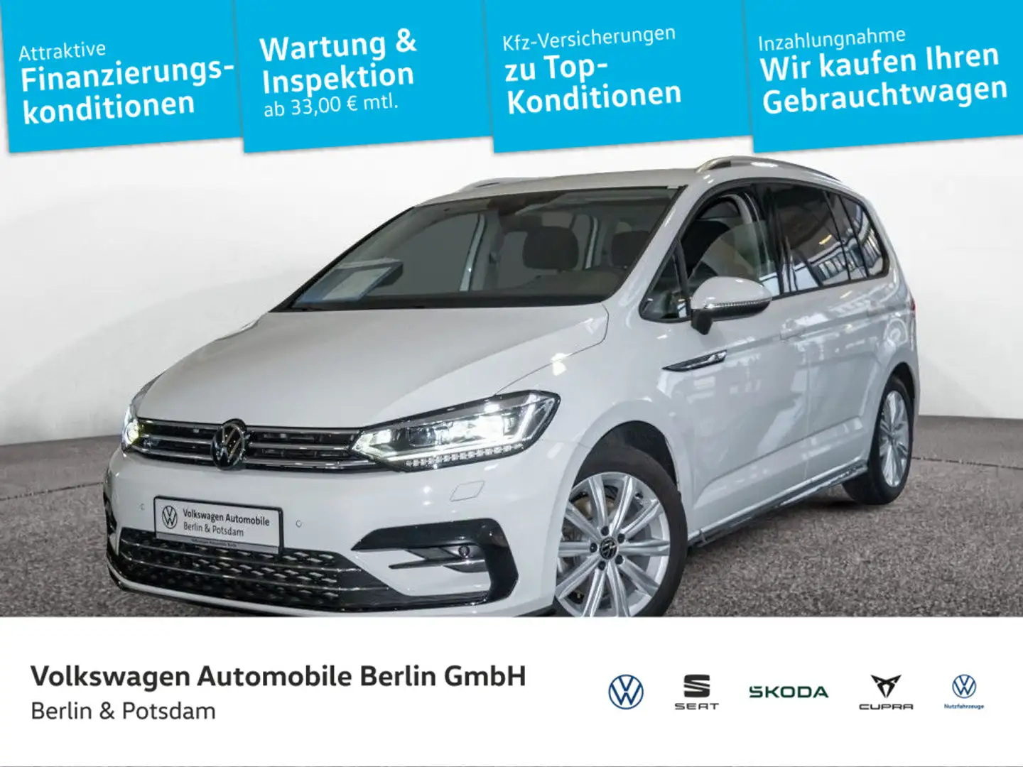 Volkswagen Touran 1.5 TSI Comfortl. LED Kamera R-Line-Ext. Weiß - 1