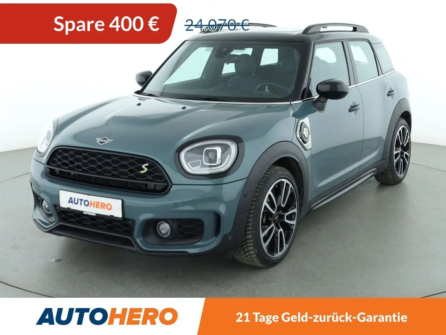 MINI Cooper SE Countryman Cooper S E Hybrid ALL4 Aut.*NAVI*LED*ACC*PANO* Grün - 1
