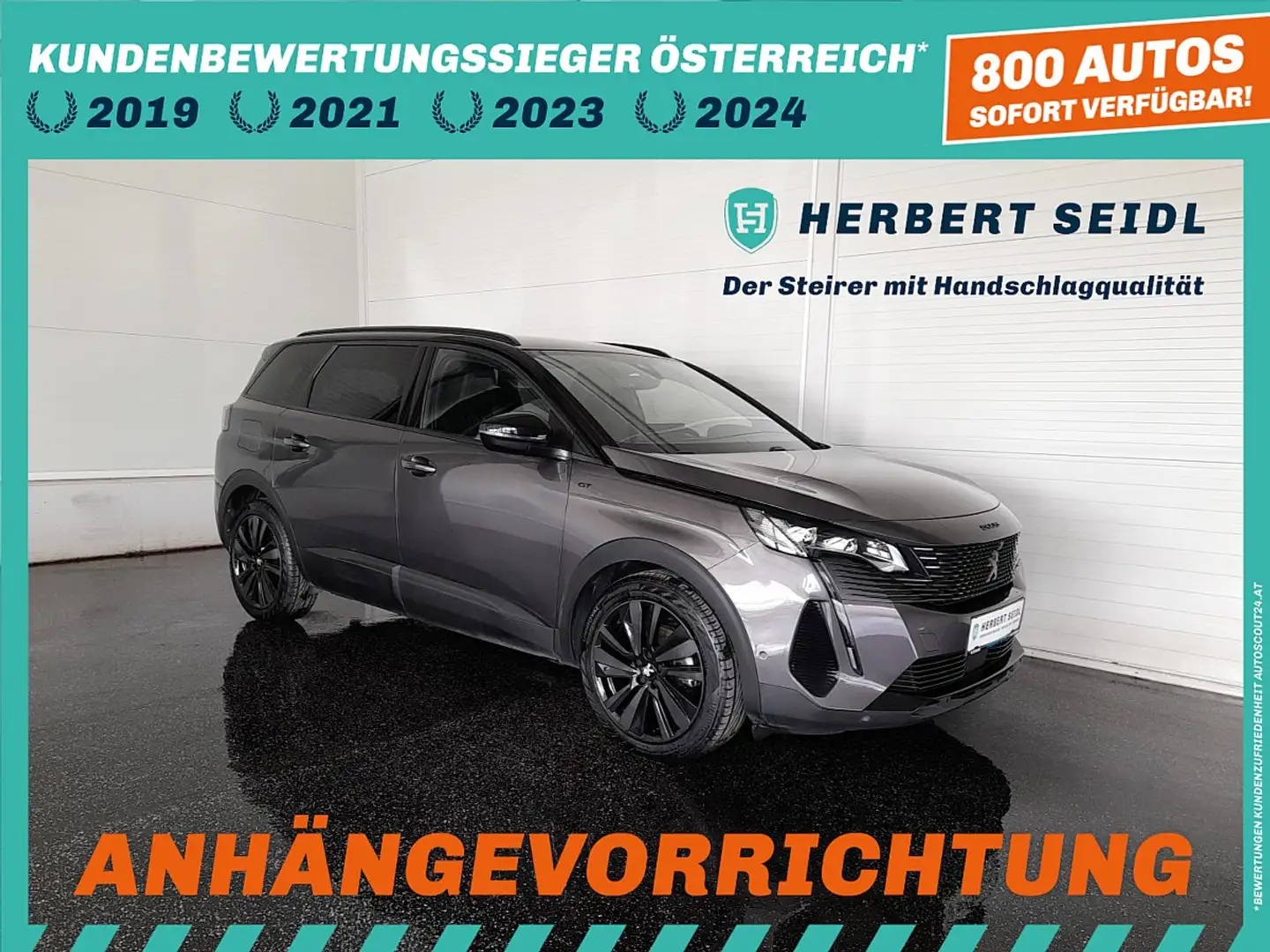 Peugeot 5008 GT-LINE 1,5 BlueHDI 130 *VOLL LED / NAVI / AHV ... Grau - 1