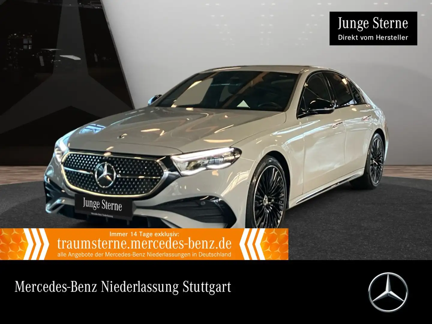 Mercedes-Benz E 220 d AMG 360° Stdhzg Distr. HUD Sitzklima Night Grau - 1