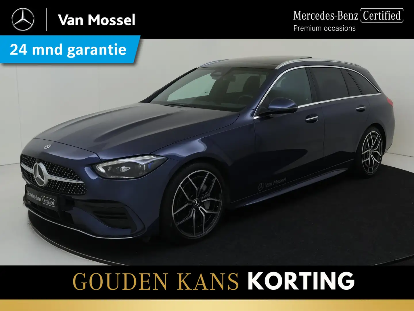 Mercedes-Benz C 200 Estate AMG Line / Stoelverwarming / 360Graden-Came Bleu - 1