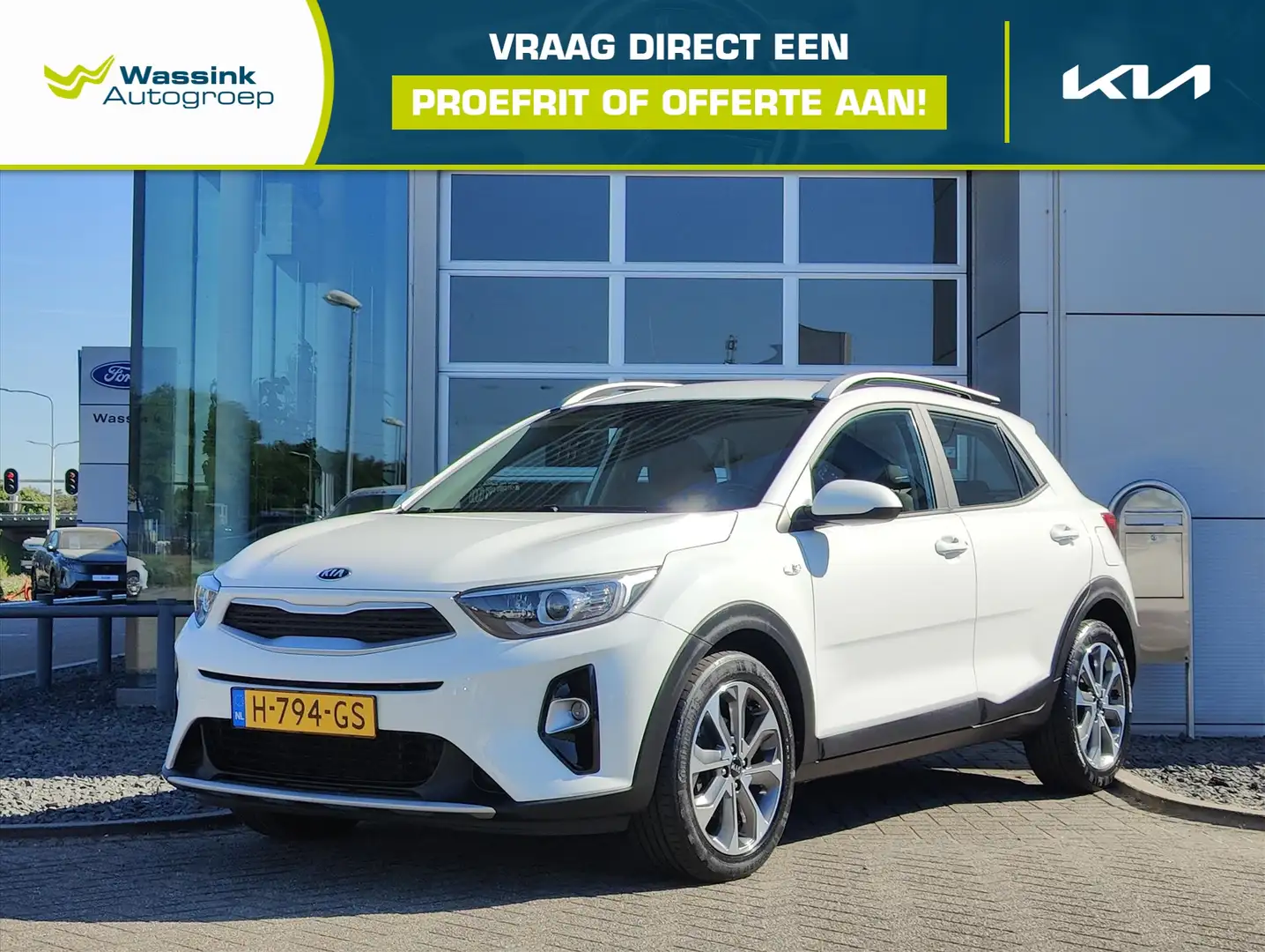 Kia Stonic 1.0 T-GDi 100pk DynamicLine | Navigatie | Cruise C Bianco - 1