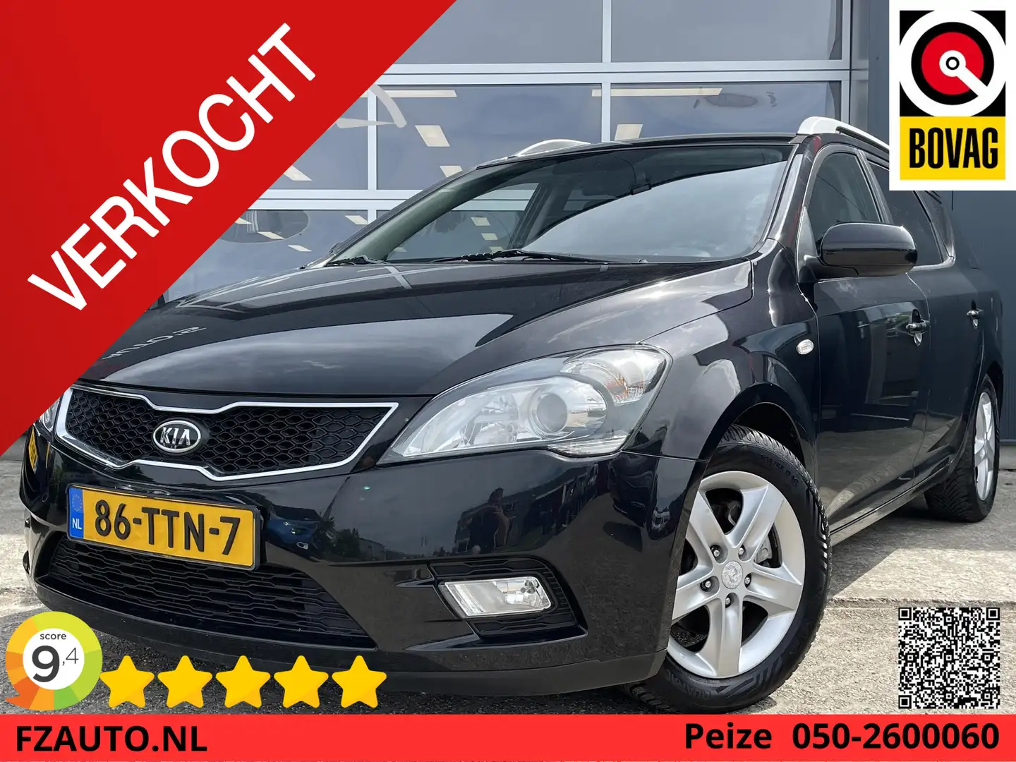 Kia Ceed / cee'd Sporty Wagon 1.4 CVVT Navigator Plus Pack - Naviga Zwart - 1