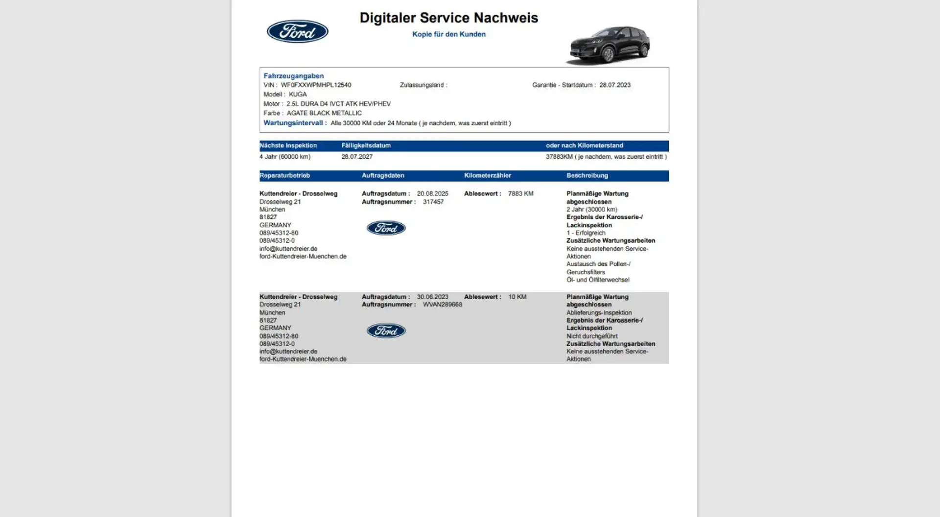 Ford Kuga Titanium Navi Kamera 2xPDC Lenkr.Sitzheiz. Schwarz - 2